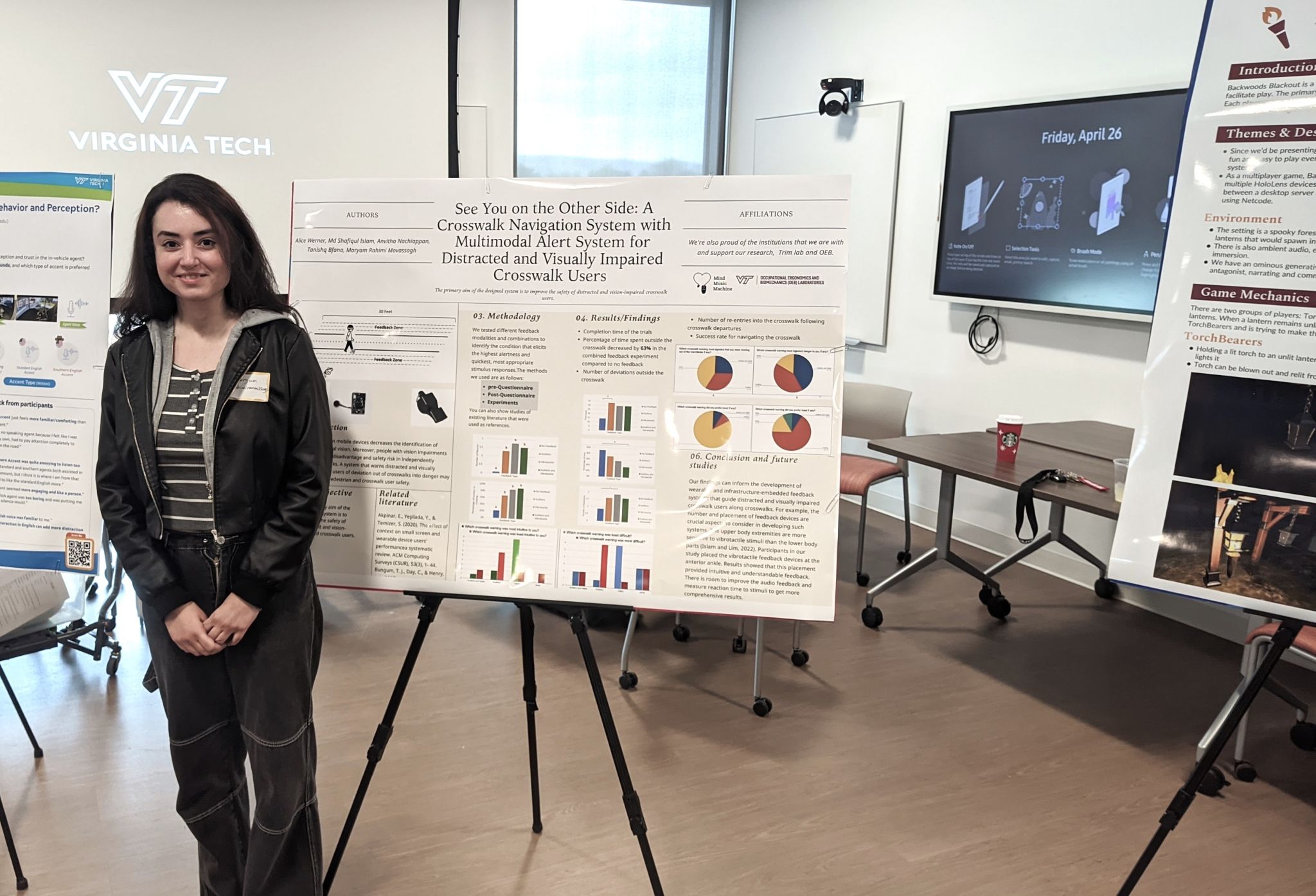 Presenting my poster at the Virginia Tech's Symposium